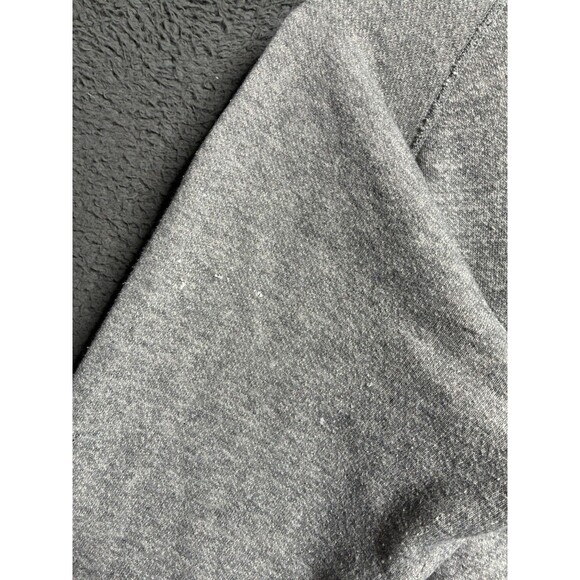 Vintage 70’s Heather Grey Hoodie Raglan Fleece Sweatshirt USA-made Men’s Large - Picture 2 of 14